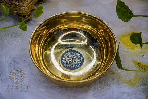 Chettinad Traditional Large Brass Bowl for HAIR CARE