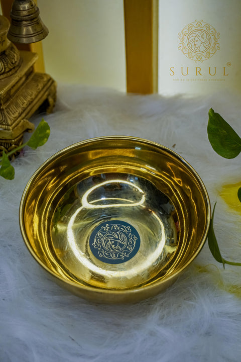 Chettinad Traditional Large Brass Bowl for HAIR CARE