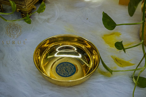 Chettinad Traditional Medium Brass Bowl For BODY CARE